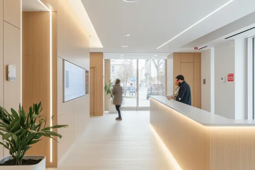 Thermostat connecté pilotant le chauffage collectif d'un immeuble résidentiel moderne